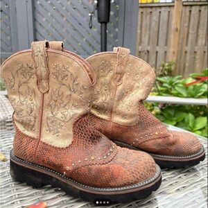 Ariat Leather Cowboy Boots